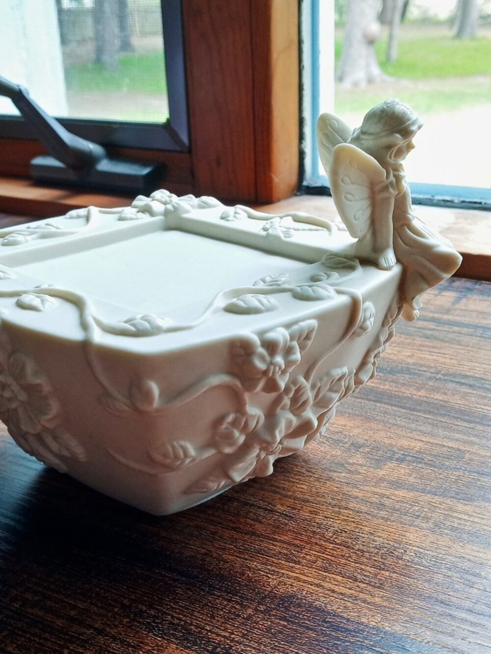 Magical PartyLite Bisque Porcelain Girl Fairy Enchantment Candle Holder Retired